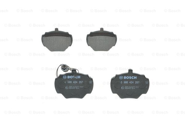 Jeep 牧马人 2010款 3.8L Rubicon 两门版 博世 0986424267 后刹车片 长度:88.5mm;高度:72.2mm;厚度:15mm 