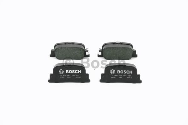 野马汽车 野马EC30 2018款 R350 超值版 博世 0986AB1166 后刹车片 长度:82.8mm;高度:38.4mm;厚度:15.2mm 