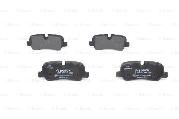 路虎 发现神行 2016款 2.0T S(204PT) 博世 0986494148 后刹车片 长度:116.5mm;高度:46.5mm;厚度:17.4mm 