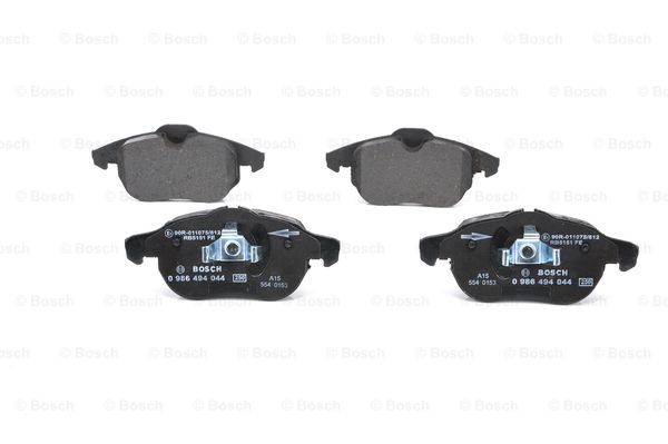 萨博 Saab 9000 1998款 基本型 博世 0986494044 前刹车片 长度:156.4mm;高度:69.5/70.9mm;厚度:20.2mm 