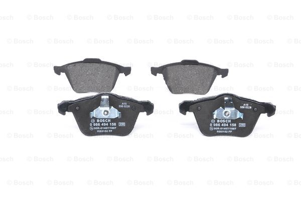 萨博 Saab 9000 1998款 基本型 博世 0986494158 前刹车片 长度:155.4mm;高度:72.5mm;厚度:18.5mm 