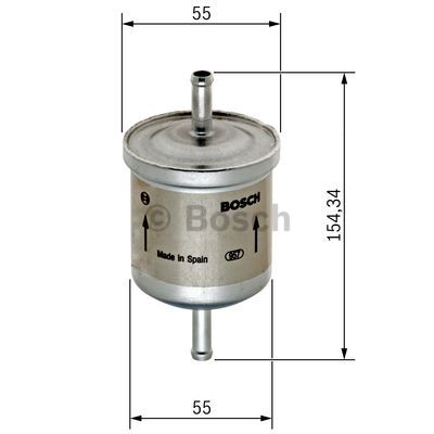 凯迪拉克 CTS(进口) 2014款 CTS-V COUPE 标准版 博世 0450905975 燃油滤 高:155mm;直径:55mm;孔径:8mm 