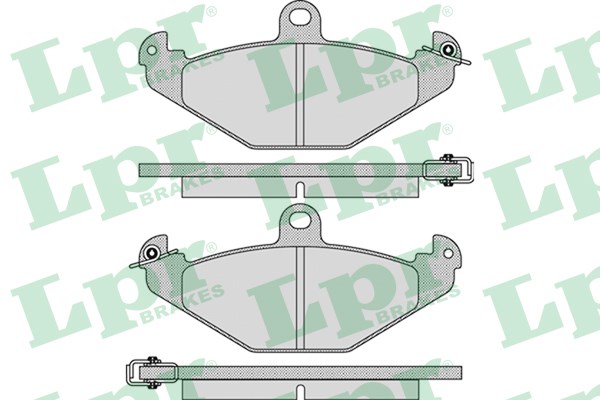 路特斯 Elise 2017款 Cup 250 LPR 05P890 后刹车片 宽度:125.0;宽度1:125.0;高度:58.5;高度1:58.5;厚度:12.0;厚度1:12.0 