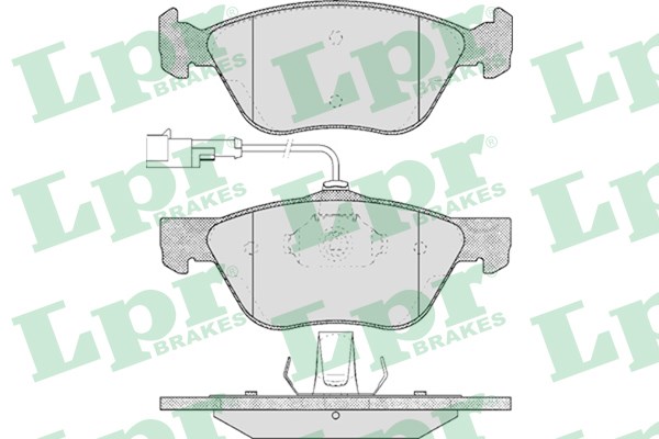 阿尔法·罗密欧 ALFA 156 2004款 2.0 AT(937A1000) LPR 05P614 前刹车片 宽度:155.1;宽度1:156.3;高度:61.8;高度1:61.8;厚度:19.0;厚度1:19.0 