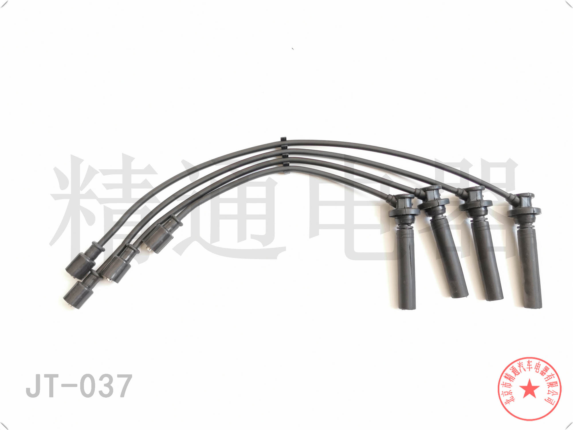 哈飞 百利 2002款 0.8MT HFJ7090 北京精通电器 JT-037 高压分缸点火线 点火线条数:4;电缆长度:260;电缆长度1:350;电缆长度2:450;电缆长度3:480 原装品质   配套级别   精益求精   选择精通