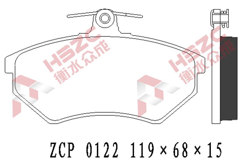 红星汽车 闪闪X2 2018款 星动300 众 成 ZCP 0122 前刹车片  