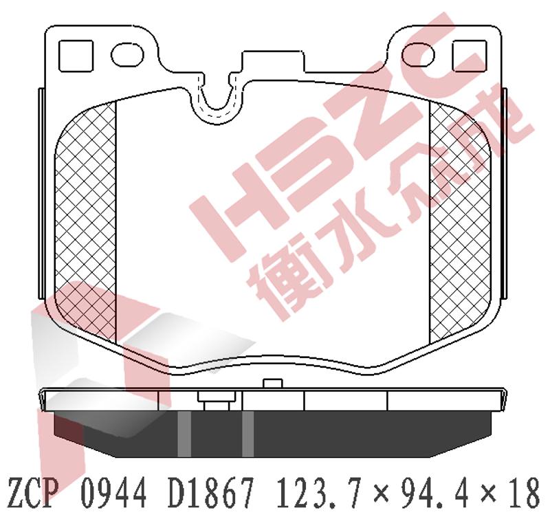 宝马 X6 2020款 xDrive40i M运动套装(B58B30C) 众 成 ZCP 0944 前刹车片  