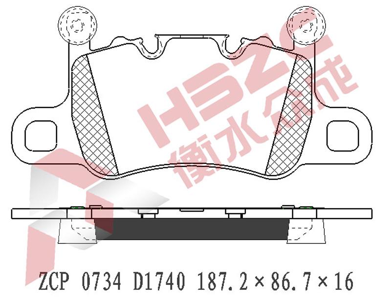 宾利 欧陆 2016款 6.0T GT W12 极致版(DBD) 众 成 ZCP 0734 后刹车片  