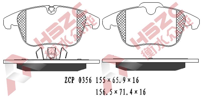 名爵 EZS纯电动 2019款 E-Base版 众 成 ZCP 0356 前刹车片  