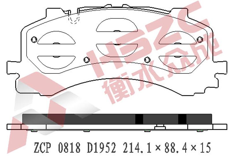 奥迪 Q8 2022款 45 TFSI 臻选动感型(DMF) 众 成 ZCP 0818 前刹车片  