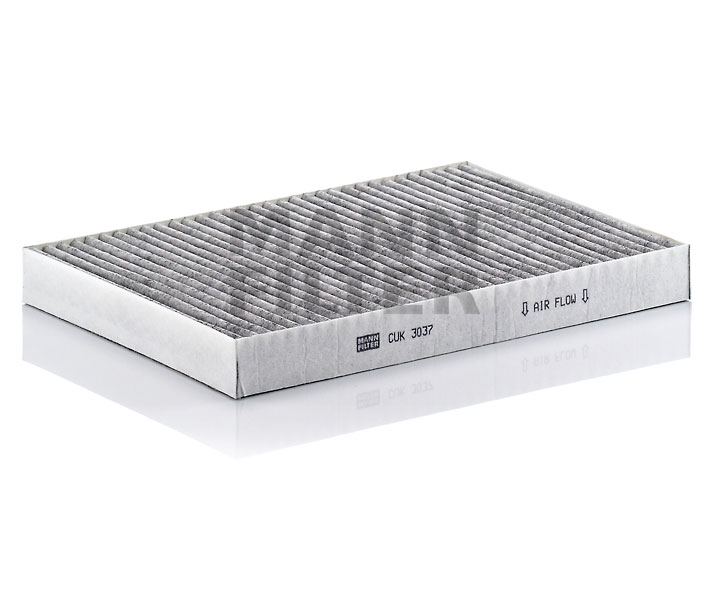 奥迪 A4 2004款 1.8T Sline(BKB) 曼牌 CUK3037 空调滤芯 外径/长度:300;顶部内径/宽度:204;高度:30 