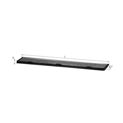 宝马 X1(进口) 2012款 xDrive20i(N20B20A) 马勒 LAK926 空调滤芯 总高度 (H):27.0 mm;总长度 (L):830.0 mm;总宽度 (B):156.0 mm 