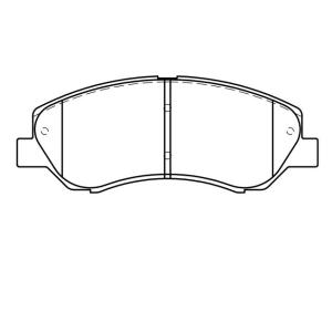 上汽大通 G10 2019款 改款 PLUS 1.9T 手动智享版 柴油 国V(19D4N) 南京雷电 F-1231003 前刹车片 宽度:156.7;高度:60.5;厚度:16.3 