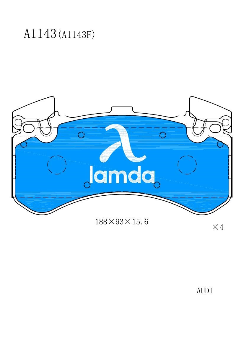 宾利 添越 2022款 4.0T V8 S(DCU) lamda A1143=￥500.00/套-M1575 前刹车片  