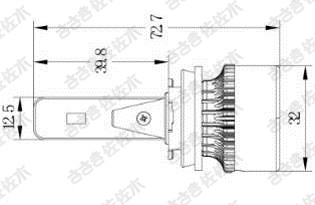 猎豹汽车 猎豹CS10 2017款 2.0T 手动新锐型(4G63S4T) 佐佐木 CZY04006 雾灯灯泡 电压:12V;功率:55W 6500K