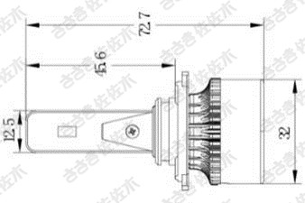 Jeep 大切诺基(进口) 2016款 3.0L 专业版(8) 佐佐木 CZY04007 近光灯泡 电压:12V;功率:55V 6500K