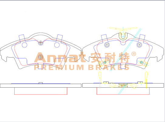 成功汽车 成功K3 2020款 1.5L基本型单排仓栅式运输车国VI DAM15KR 安耐特 AN1986 后刹车片 宽度:113.7;高度:50.6;厚度:16 
