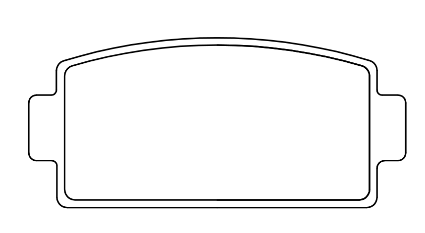 知豆 D1 2016款 标准型(电动机) 安耐特 AN2074 后刹车片  