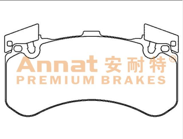 宾利 添越 2022款 4.0T V8 S(DCU) 安耐特 AN1897 前刹车片 宽度:188.7;高度:93;厚度:16.6 