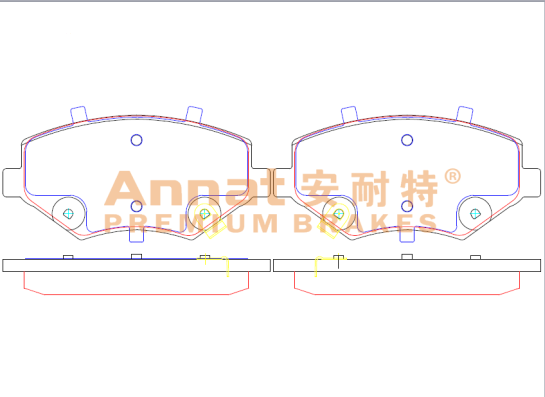 宝骏 宝骏530 2020款 1.5T 手动豪华型 6座(LJO) 安耐特 AN2031 前刹车片 宽度:130;高度:61.7;厚度:11.2 