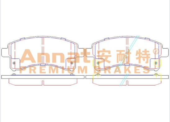 长安凯程 欧诺S 2015款 1.5L金欧诺精英型(4G15V) 安耐特 AN1841 前刹车片 宽度:126.6;高度:53.2;厚度:15.5 