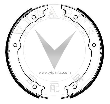 悍马 H1 2006款 Alpha 高科制动 GS908-1615 驻车制动蹄片  