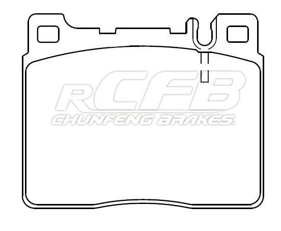 迈巴赫 迈巴赫 2011款 5.5T 57(M275) RCFB SUS-1194 后刹车片 宽度:100.3;高度:80.5;厚度:17.1 