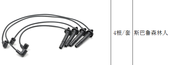 斯巴鲁 BRZ 2022款 2.4L 手动版(FA24D) 博扬 BY2-SBL-14183 高压分缸点火线  