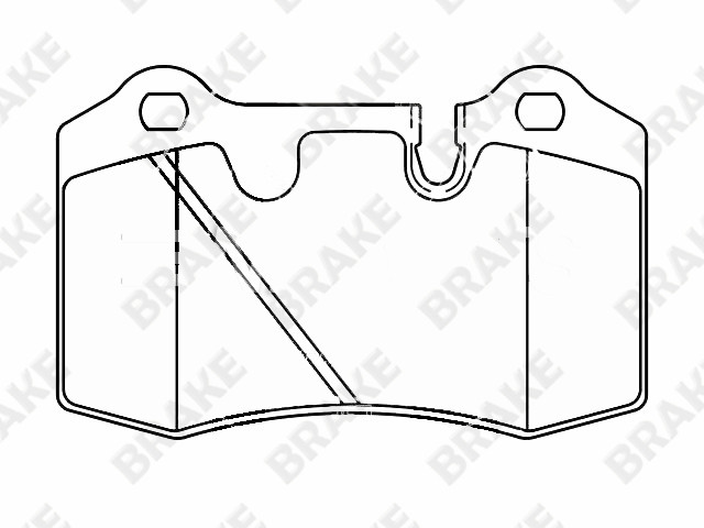 阿斯顿·马丁 DBS 2023款 DBS Superleggera V12 Coupe(AE31) BRAKE EK94309 后刹车片 宽度:110;高度:69;厚度:14 