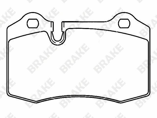 法拉利 SF90 Stradale 2021款 3.9T V8 Spider(F154 FA) BRAKE EK94298 后刹车片 宽度:109.7;高度:69.1;厚度:13.9 