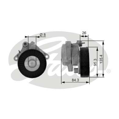 奔驰 E级(进口) 2020款 E 350 4MATIC 轿跑车(264920) 盖茨 GTA1098 发动机皮带涨紧轮 系统:附件系统;类别:张紧轮;Manual:自动张紧轮;带轮材质:金属轮 