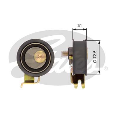 奥迪 A4 2006款 1.8T 手动基本(BKB) 盖茨 GTS1009 正时涨紧轮 系统:正时系统;类别:张紧轮;Manual:自动张紧轮;带轮材质:金属轮;净重(g):774g 