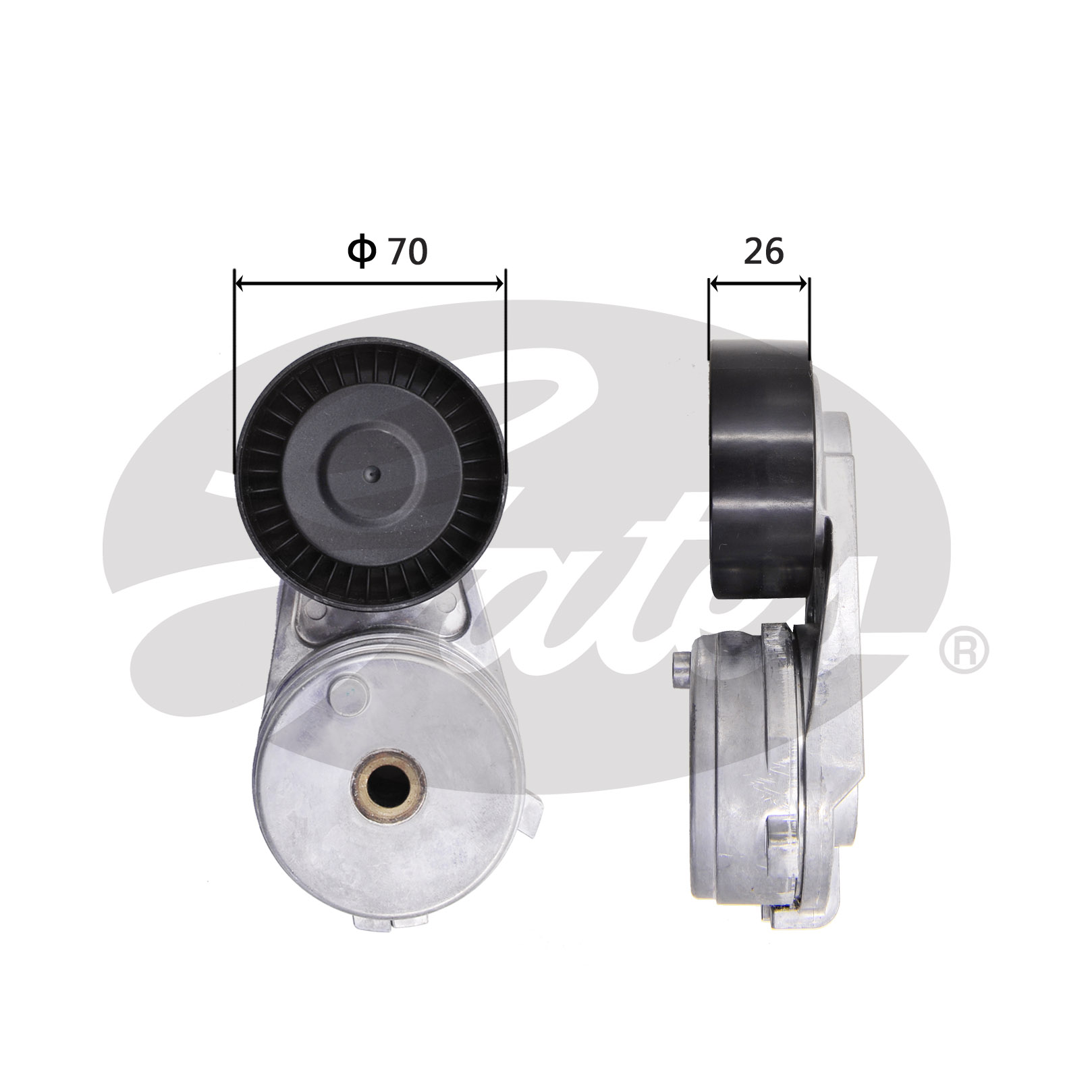 哈弗 哈弗H9 2015款 2.0T 标准型 7座(GW4C20) 盖茨 GTA1116 发动机皮带涨紧轮 系统:附件系统;类别:张紧轮;Manual:自动张紧轮;带轮材质:塑料轮;净重(g):582g 