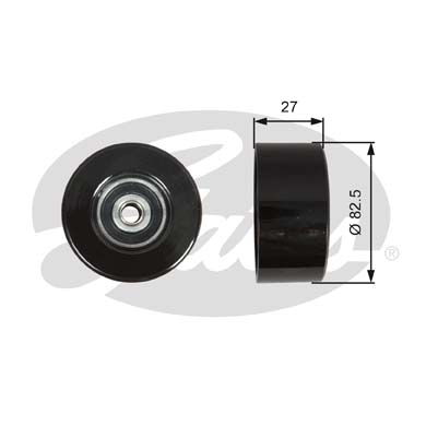 东风 帅客 2013款 改款 1.6L 手动舒适型7座 国V(NFP) 盖茨 GTA1070 发动机皮带涨紧轮 系统:附件系统;类别:张紧轮;Manual:定张紧轮;带轮材质:金属轮;净重(g):300g 