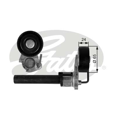 大众 速腾 2009款 1.8TSI 自动冠军版(BYJ) 盖茨 GTA1066 发动机皮带涨紧轮 系统:附件系统;类别:张紧轮;Manual:自动张紧轮;带轮材质:塑料轮;净重(g):662g 
