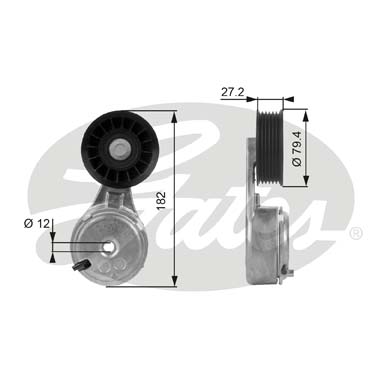Jeep 指南者 2019款 200TS 自动高性能四驱-互联大屏版(M096) 盖茨 GTA1006 发动机皮带涨紧轮 系统:附件系统;类别:张紧轮;Manual:自动张紧轮;带轮材质:金属轮;净重(g):750g 