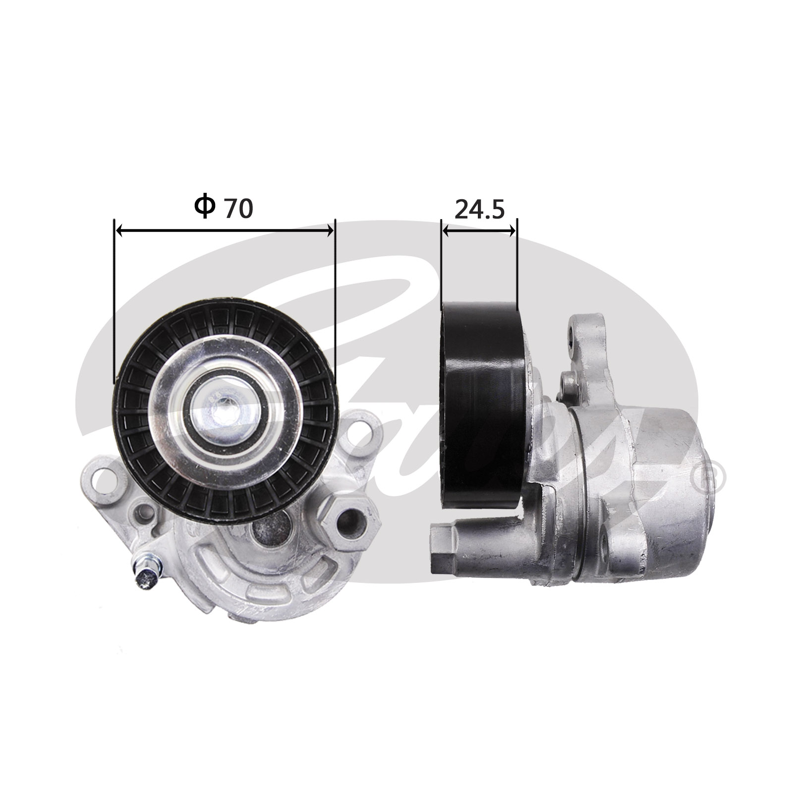 东风风度 MX5 2017款 2.0L 自动都市版(PSA RFN 10LH3X) 盖茨 GTA1131 发动机皮带涨紧轮 系统:附件系统;类别:张紧轮;Manual:自动张紧轮;带轮材质:塑料轮;净重(g):855g 