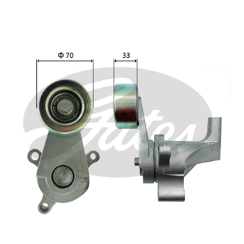 金杯 阁瑞斯 2015款 2.0L 经典版 豪华型长轴9座(V19) 盖茨 GTA1159 发动机皮带涨紧轮 系统:附件系统;类别:张紧轮;Manual:自动张紧轮;带轮材质:塑料轮 