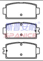 宝骏 宝骏E100 2020款 305KM 智悦版 通达 SP747 后刹车片 宽度:73;高度:33;厚度:10.5 SP747