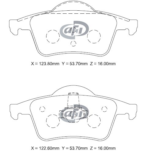 沃尔沃 S60 2001款 2.3T 手自一体 T5 AFI DB 1456 后刹车片  