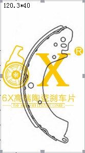 福汽启腾 启腾EX80 2021款 1.5L改款基本版DAM15KR 6X YK-G62015 后刹车片  