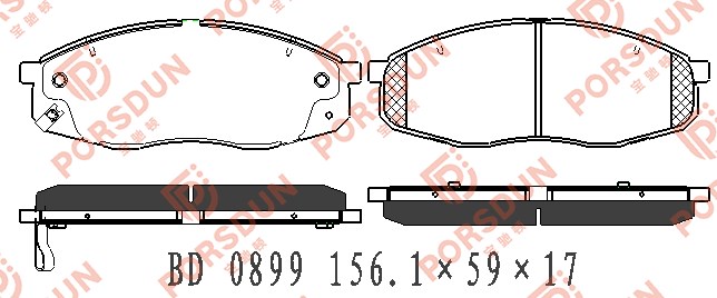 长安 CS55 2017款 1.5T 自动炫色型(JL476ZQCD) 宝驰顿 BD 0899 前刹车片  