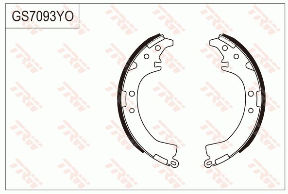 众泰 5008 2010款 1.3L 手动豪华型(4G13S1) TRW GS7093 后刹车片 直径（毫米）:228,6;宽度（毫米）:40 