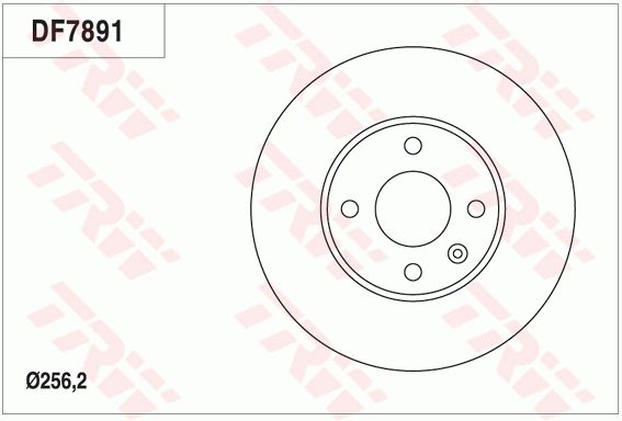 长安 奔奔 2015款 1.4L 手动舒适型 国IV(JL473Q1) TRW DF7891 前刹车盘 制动盘类型:通风盘;直径（毫米）:256,2;制动盘厚度（毫米）:24;最小厚度（毫米）:21;孔的数量1:4;孔所在圆周直径（毫米）:100;定心直径（毫米）:60;螺纹尺寸:12.6;高度（毫米）:45,5;EAN编码:3322938089078 