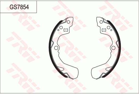 铃木 利亚纳 2008款 两厢 1.6L 手动标准型(M16A) TRW GS7854 后刹车片 直径（毫米）:200;宽度（毫米）:31,5;EAN编码:3322937317127 
