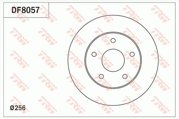 东南 V5菱致 2014款 1.5T CVT智控型(4A91T) TRW DF8057 前刹车盘 制动盘类型:通风盘;制动盘厚度（毫米）:24;最小厚度（毫米）:22,4;直径（毫米）:256;孔所在圆周直径（毫米）:114,3;孔的数量1:5;定心直径（毫米）:64;高度（毫米）:46,1;螺纹尺寸:12.5;EAN编码:3322938174774 