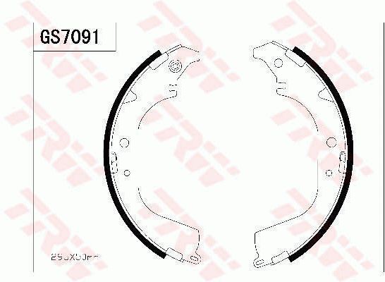 卡威 K150 2017款 1.9T柴油两驱D19TCIE2 TRW GS7091 后刹车片 宽度（毫米）:51,5;直径（毫米）:147,5;EAN编码:3322937309757 