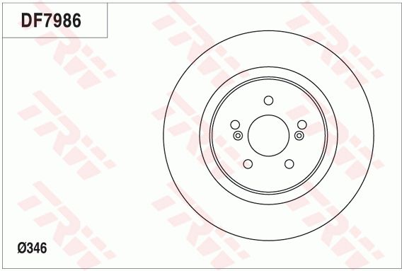 纳智捷 大7 SUV 2013款 锋芒限量版 2.2T 四驱智尊型(G22TE) TRW DF7986 前刹车盘 制动盘类型:通风盘;直径（毫米）:346;制动盘厚度（毫米）:27,6;最小厚度（毫米）:25,5;孔的数量1:5;定心直径（毫米）:68;高度（毫米）:43,7;螺纹尺寸:12.9;孔所在圆周直径（毫米）:114,3;EAN编码:3322938123604 