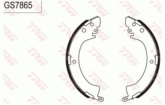 东风小康 C71 2021款 1.6L LV0基本型 TRW GS7865 后刹车片 直径（毫米）:254,8;宽度（毫米）:51,3;EAN编码:3322937317233 