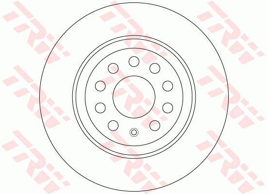大众 夏朗 2016款 380TSI 暖心红限量版(DED) TRW DF6504 后刹车盘 制动盘类型:实心盘;孔的数量1:5;直径（毫米）:300;定心直径（毫米）:65;高度（毫米）:48,3;制动盘厚度（毫米）:12;最小厚度（毫米）:10;孔所在圆周直径（毫米）:112;颜色:黑色;表面:已油漆的;EAN编码:3322938210823 